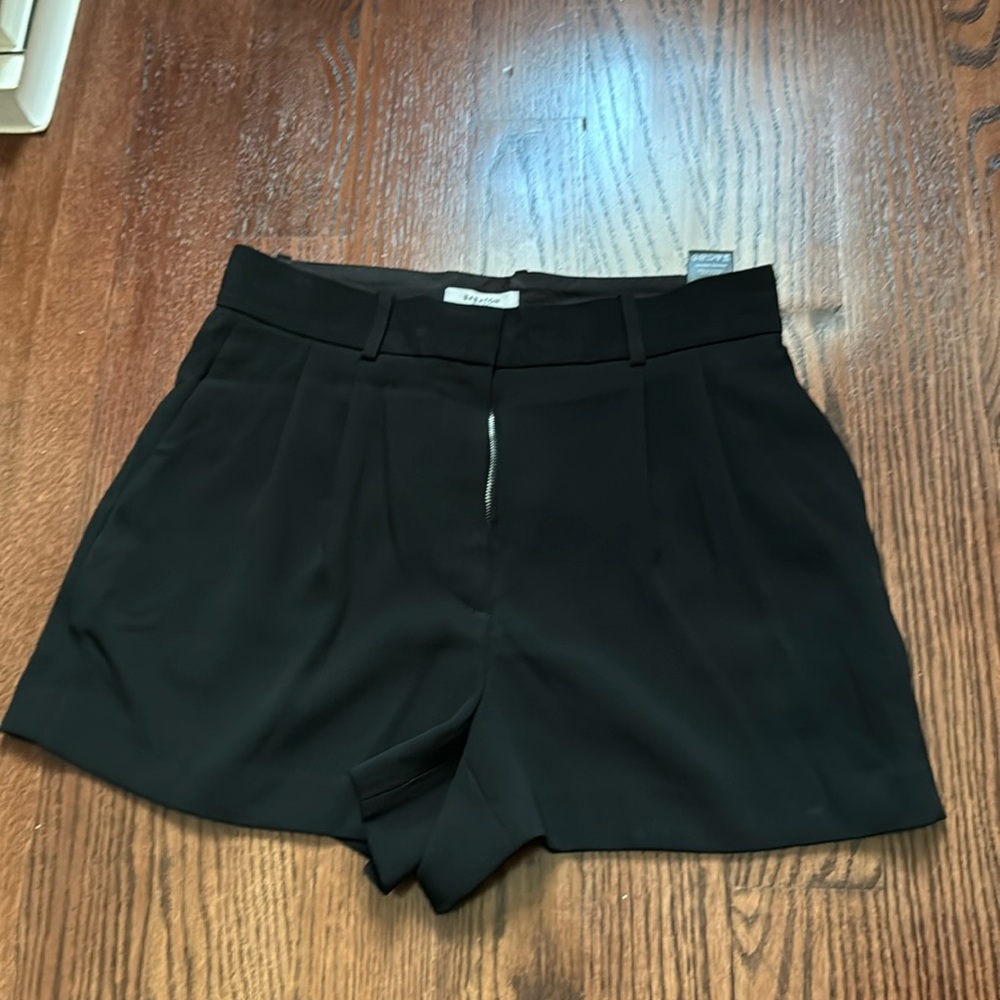 black shorts
